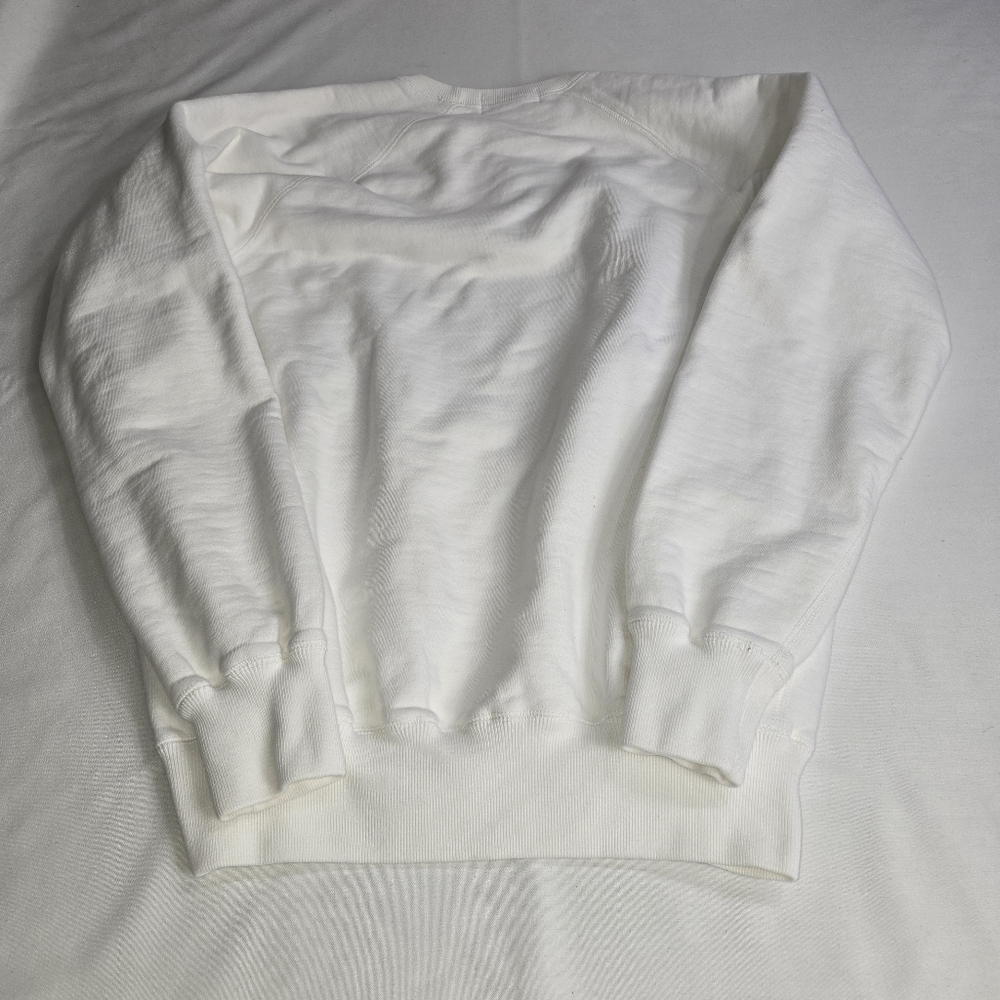 Polo by Ralph Lauren White Crewneck Sweatshirt with Small Navy Pony - Picture 4 of 10
